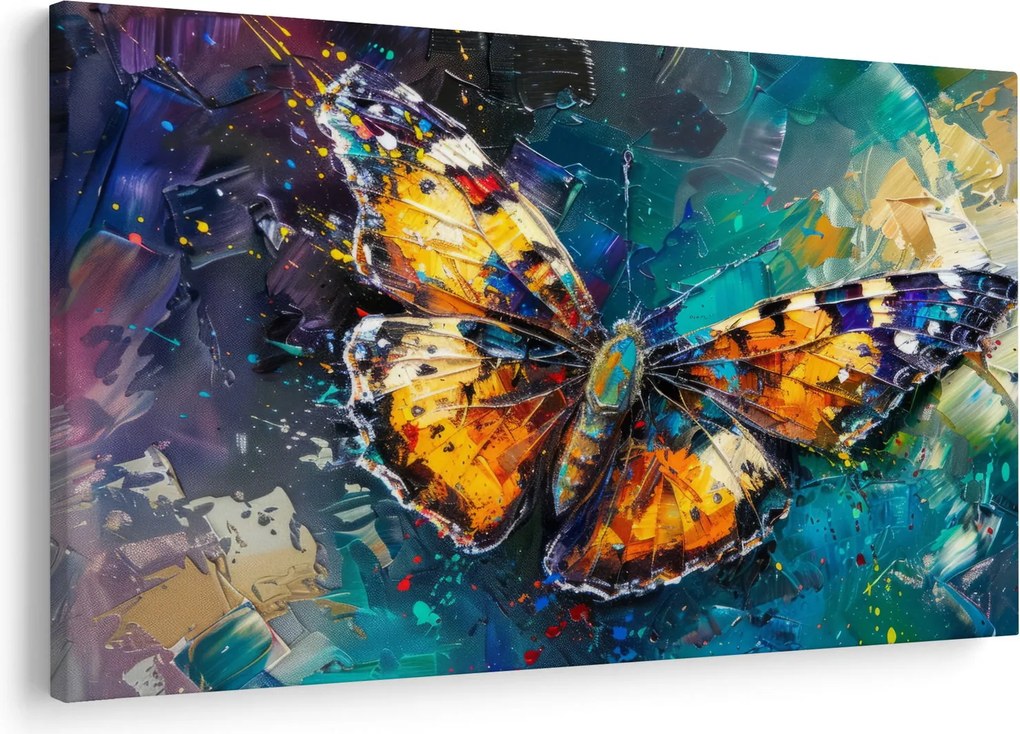 Kép - Pillangó, olajfestmény (90x60 cm)