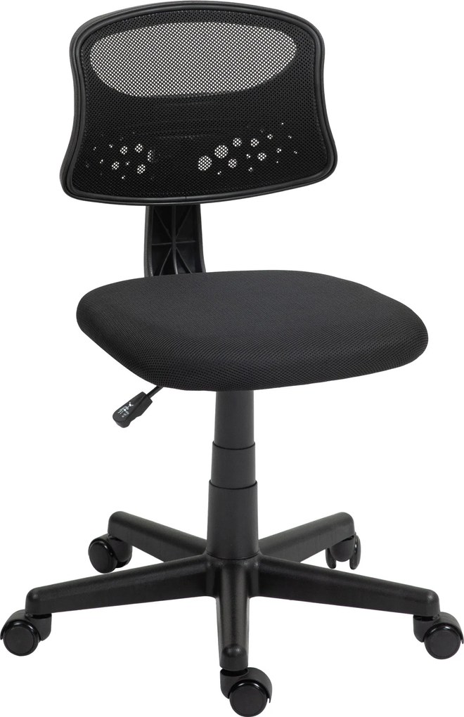 HOMCOM Karfa Nélküli Ergonomikus Irodai Szék Háló Háttámlával Forgó Íróasztali Szék Magasságállító Irodai Szék 120 kg Teherbírással Fekete | Aosom