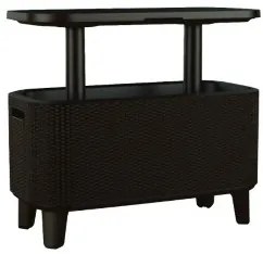 Keter Bevy Bar Cool kerti asztal, barna rattan