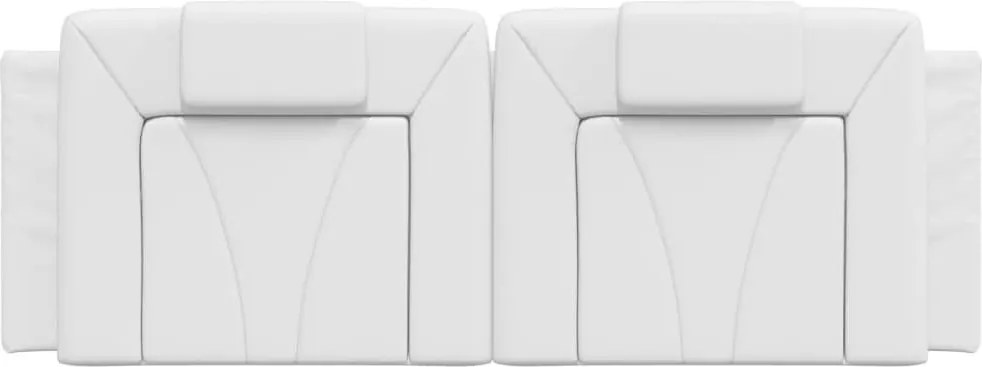 fehér műbőr fejtámla párna Viana 120 cm