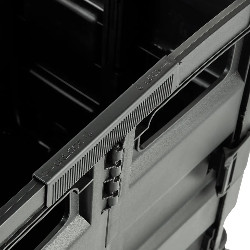 Keeeper Összecsukható bevásárlókocsi Olli 65 l Black, 65 l