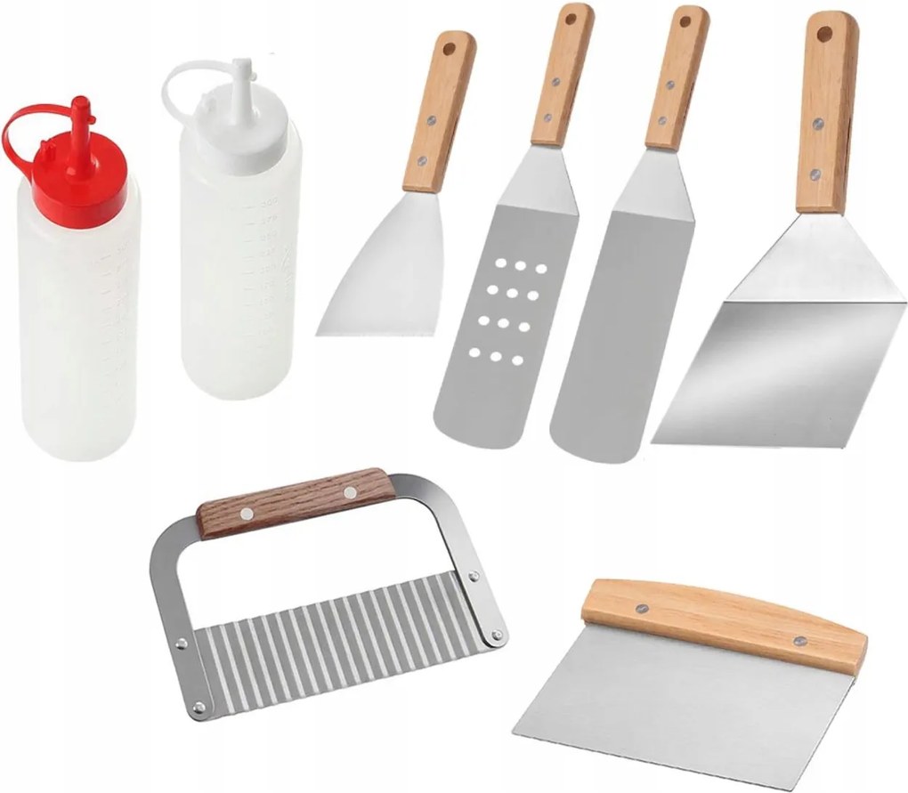 Grill Tartozék Készlet 8 Részes szabadtéri piknik grillezéshez