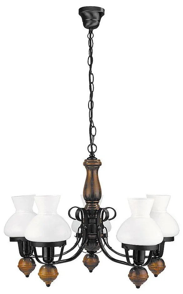 Rabalux 7079 - Csillár láncon PETRONEL 5xE27/60W/230V