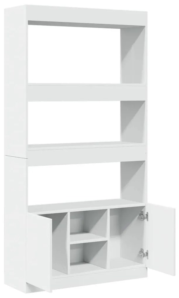 fehér szerelt fa magasszekrény 92 x 33 x 180 cm