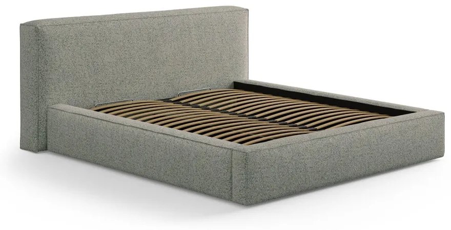 Zöld kárpitozott ágytámla 249x100 cm Olivia – Micadoni