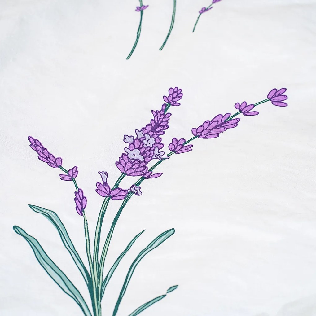 4Home Lavender pamut ágyneműhuzat, 140 x 200 cm, 70 x 90 cm, 140 x 200 cm, 70 x 90 cm