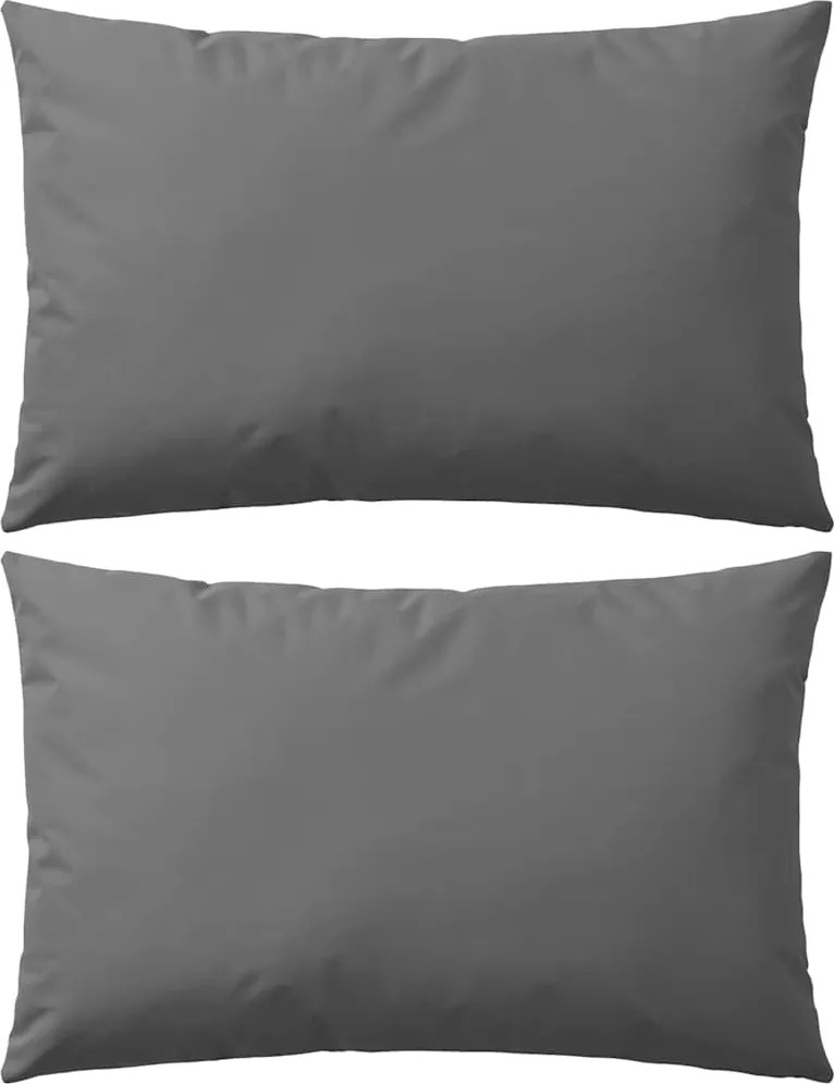 vidaXL 2 db szürke kültéri párna 60 x 40 cm