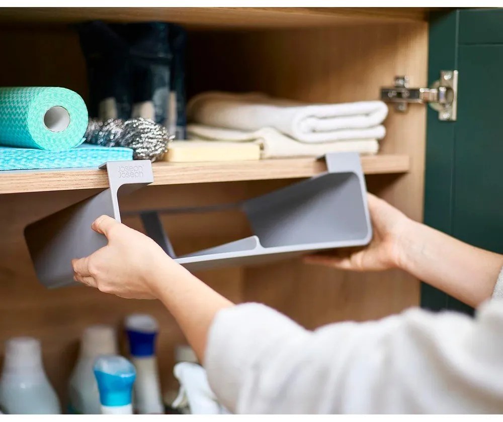 Szürke függő műanyag papírtörlő és fóliatartó CupboardStore – Joseph Joseph