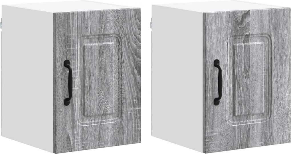 vidaXL Konyhaszekrény Kalmar 2 pcs Szürke Sonoma 30 x 31 x 40 cm