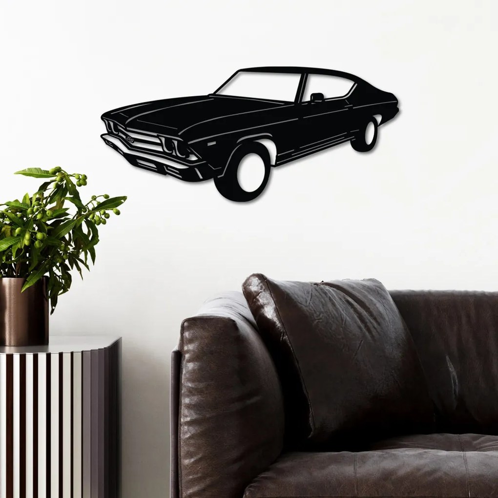 Chevrolet fém fali dekoráció, 60×28 cm