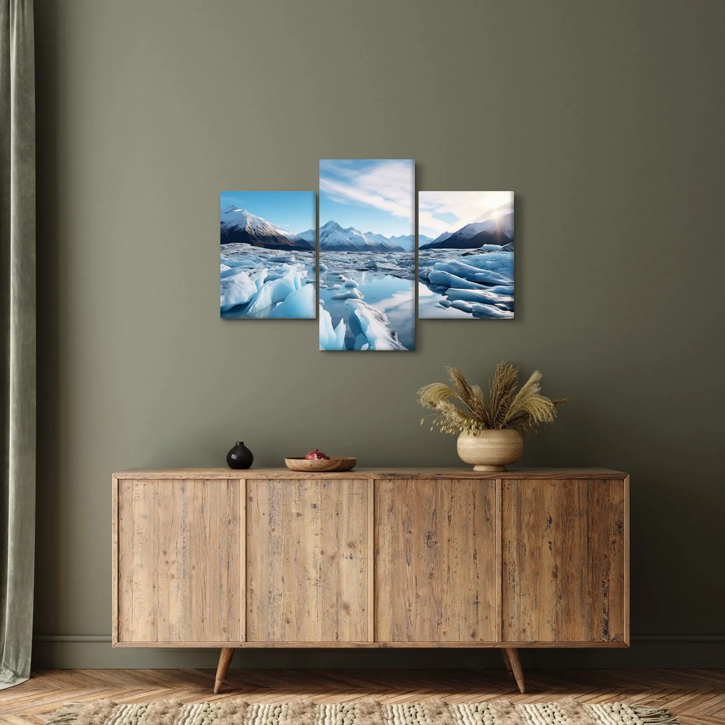Kép - Gleccser képződmények (90x60 cm)