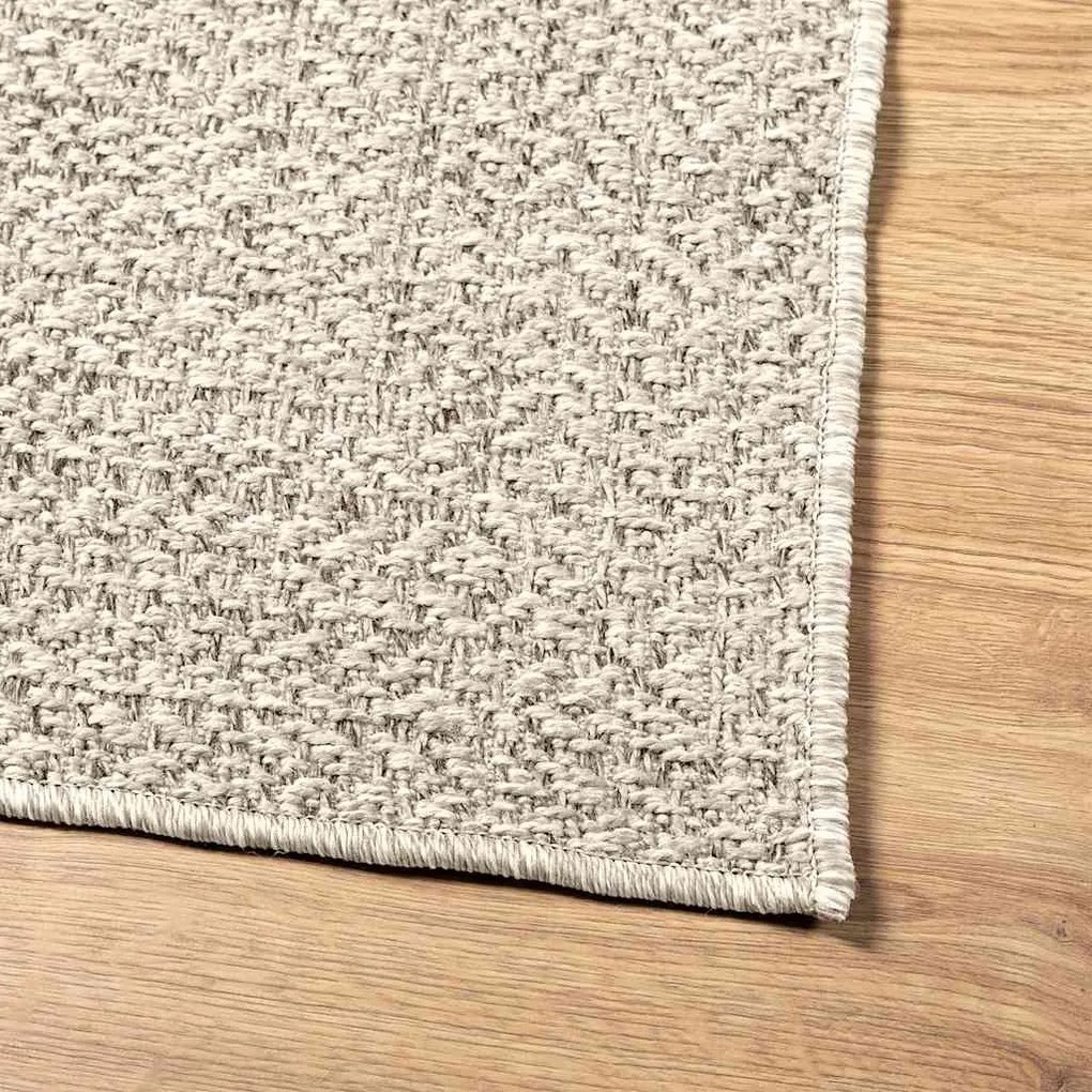 ZIZUR krém juta hatású beltéri és kültéri szőnyeg 60x110cm