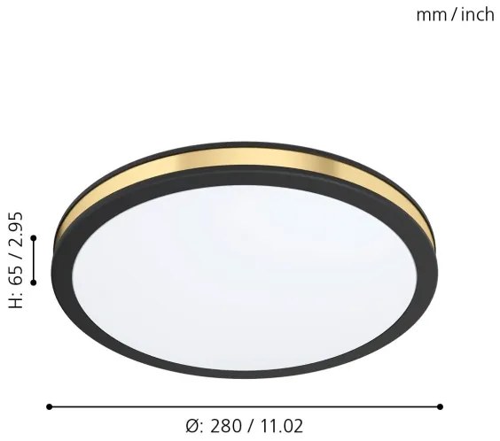 Eglo 99406 - LED Mennyezeti lámpa PESCAITO LED/11W/230V