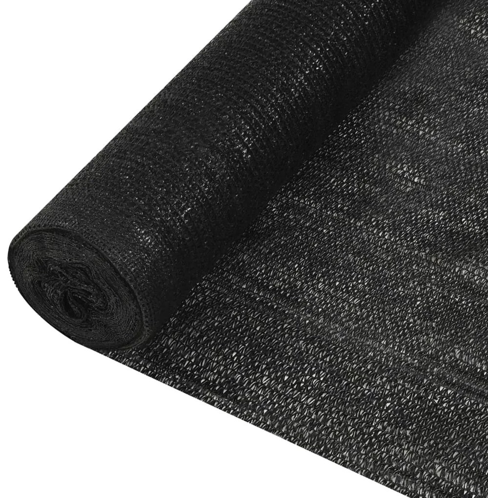 fekete HDPE belátásgátló háló 2 x 50 m 150 g/m²