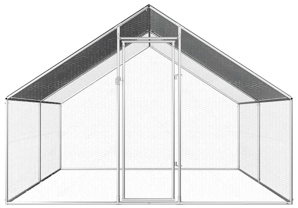 vidaXL kültéri horganyzott acél tyúkól 2,75 x 4 x 1,92 m
