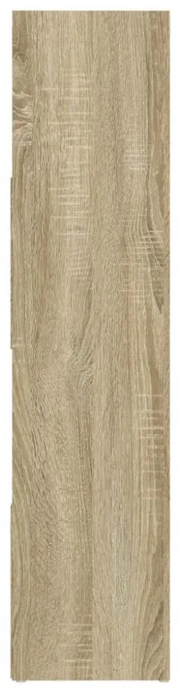 sonoma tölgy színű térelválasztó könyvszekrény 105x24x102 cm
