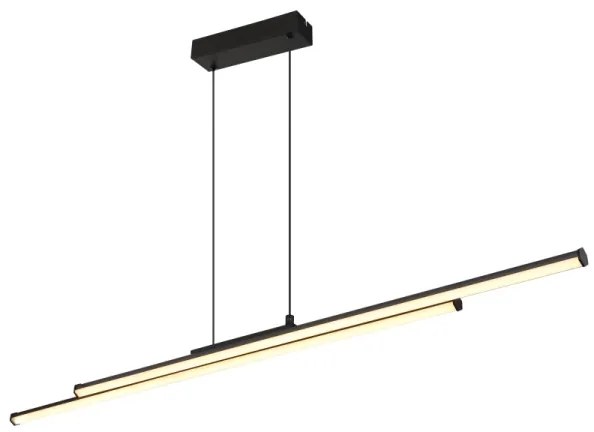 Globo 67342-24H - LED Csillár zsinóron KIRINA LED/24W/230V 3000K fekete