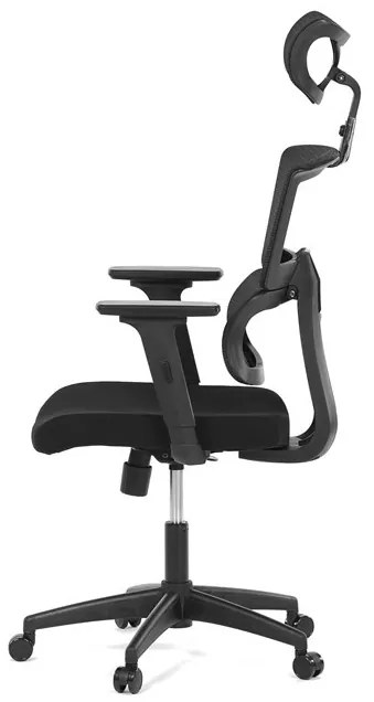 Fekete hálós irodai szék hintamechanikával. KA-B1025 BK
