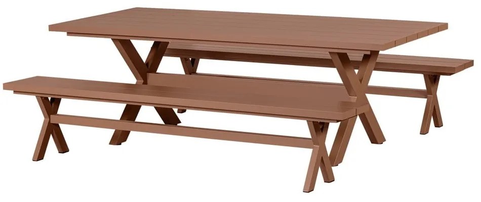 Alumínium kerti étkezőasztal 100x220 cm Delta – Exotan