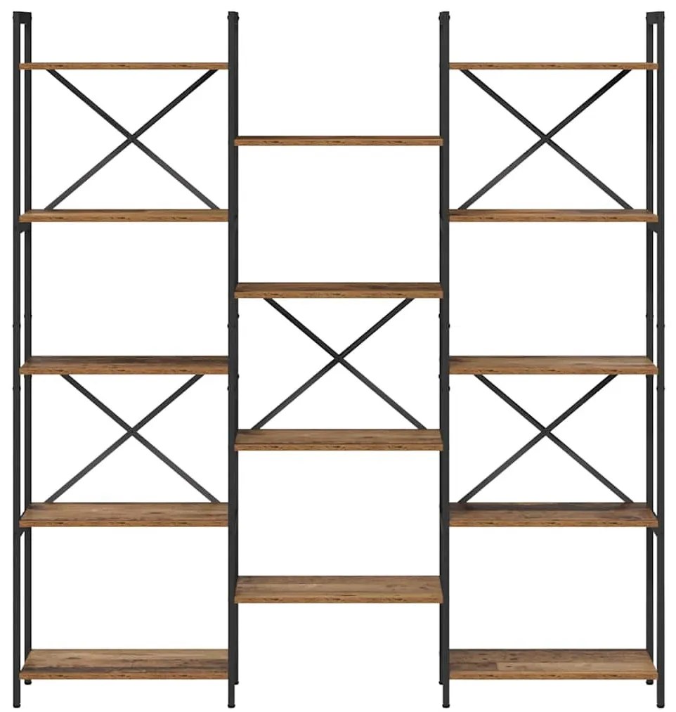Könyvespolc Régi fa 156 x 25 x 167.5 cm Faanyag
