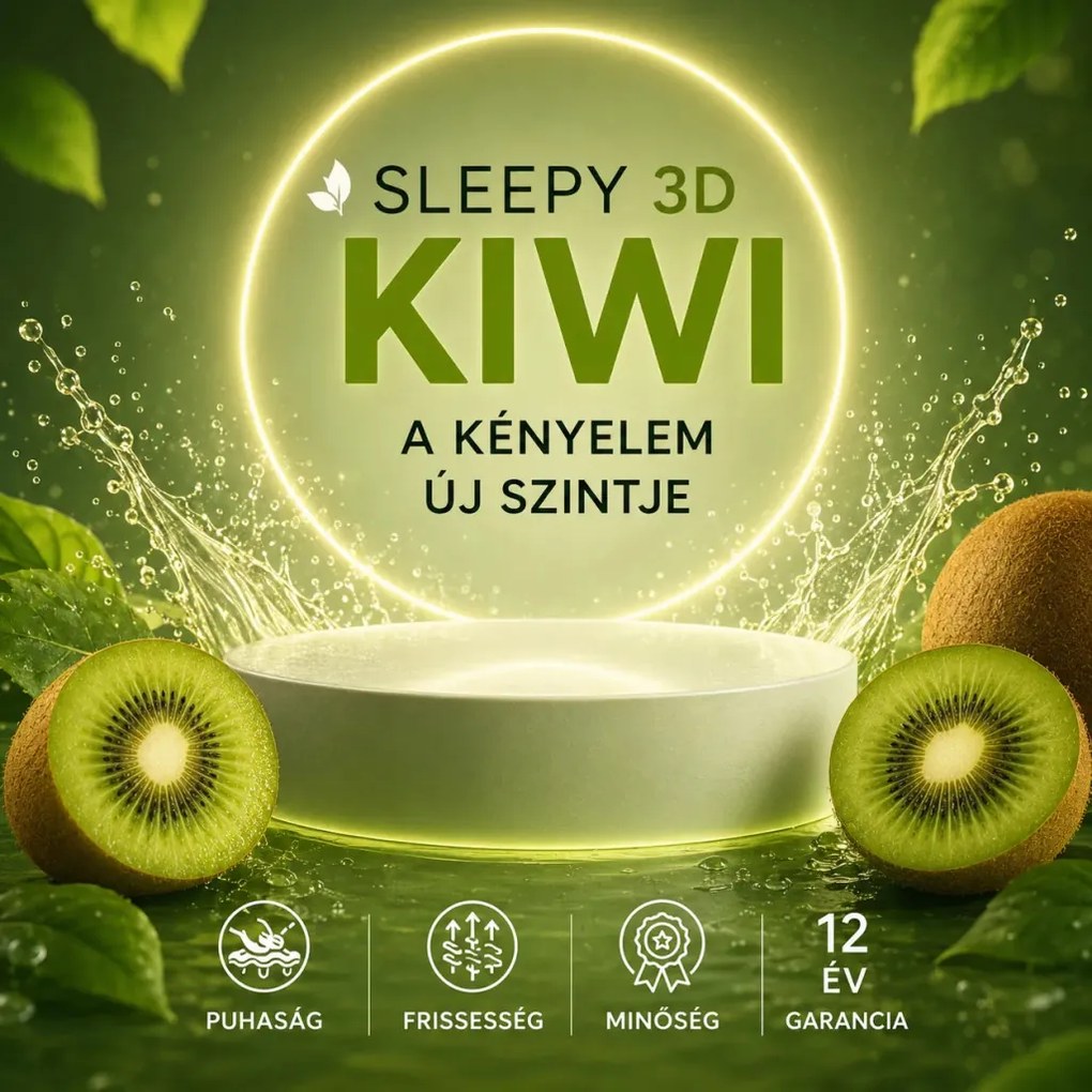 Sleepy 3D Kiwi LatexGel 25 cm magas luxus matrac / puhább / 210x200 cm
