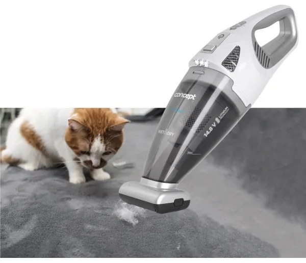 Concept VP4370 - WET & DRY kézi porszívó 90W/14,8V 2200 mAh fehér