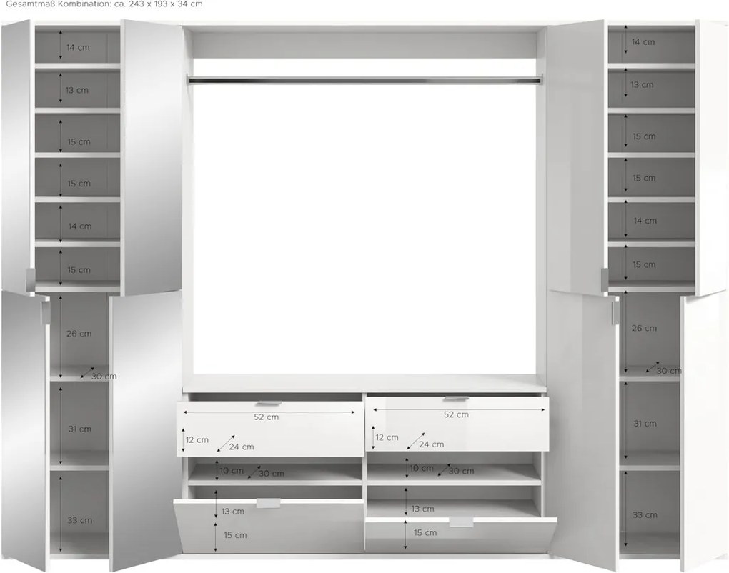 Project X11 kombinált szekrény