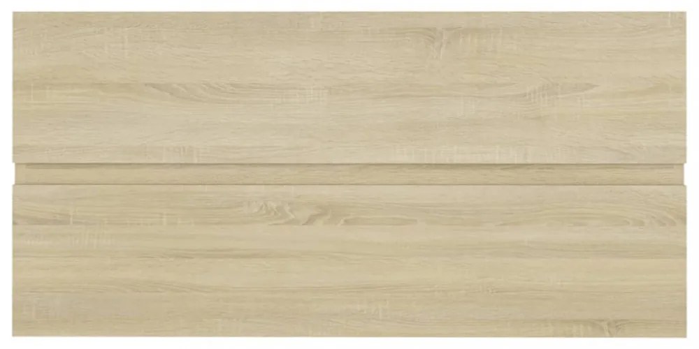 sonoma tölgy színű szerelt fa mosdószekrény 90 x 38,5 x 45 cm