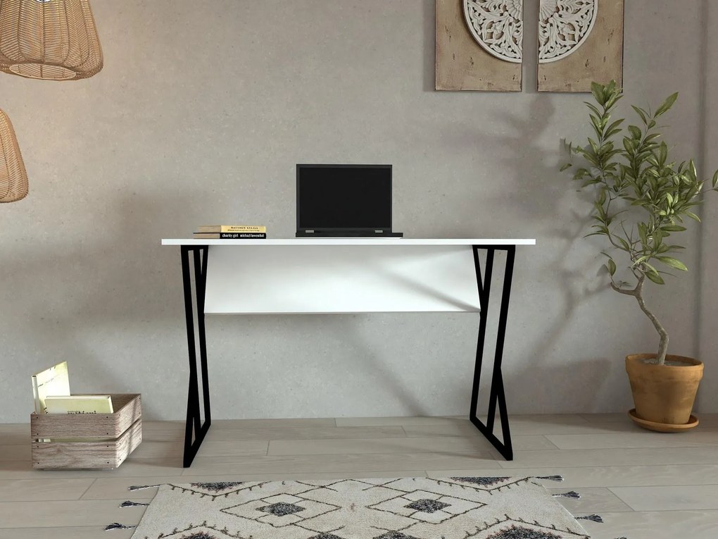 PC asztal Lotude (fehér) . 1094875
