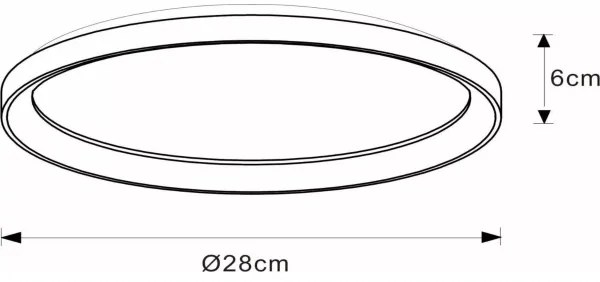 Lucide 46103/20/02 - LED Dimmelhető mennyezeti lámpa VIDAL LED/20W/230V arany
