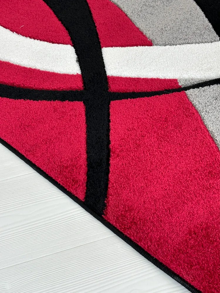 Margit Fekete-piros (Black) szőnyeg F361 160x220