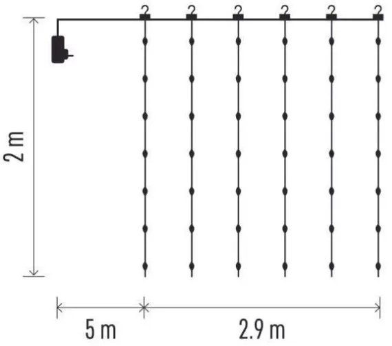 LED Kültéri karácsonyi lánc 400xLED/8 funkció 7,9 m IP44 meleg fehér