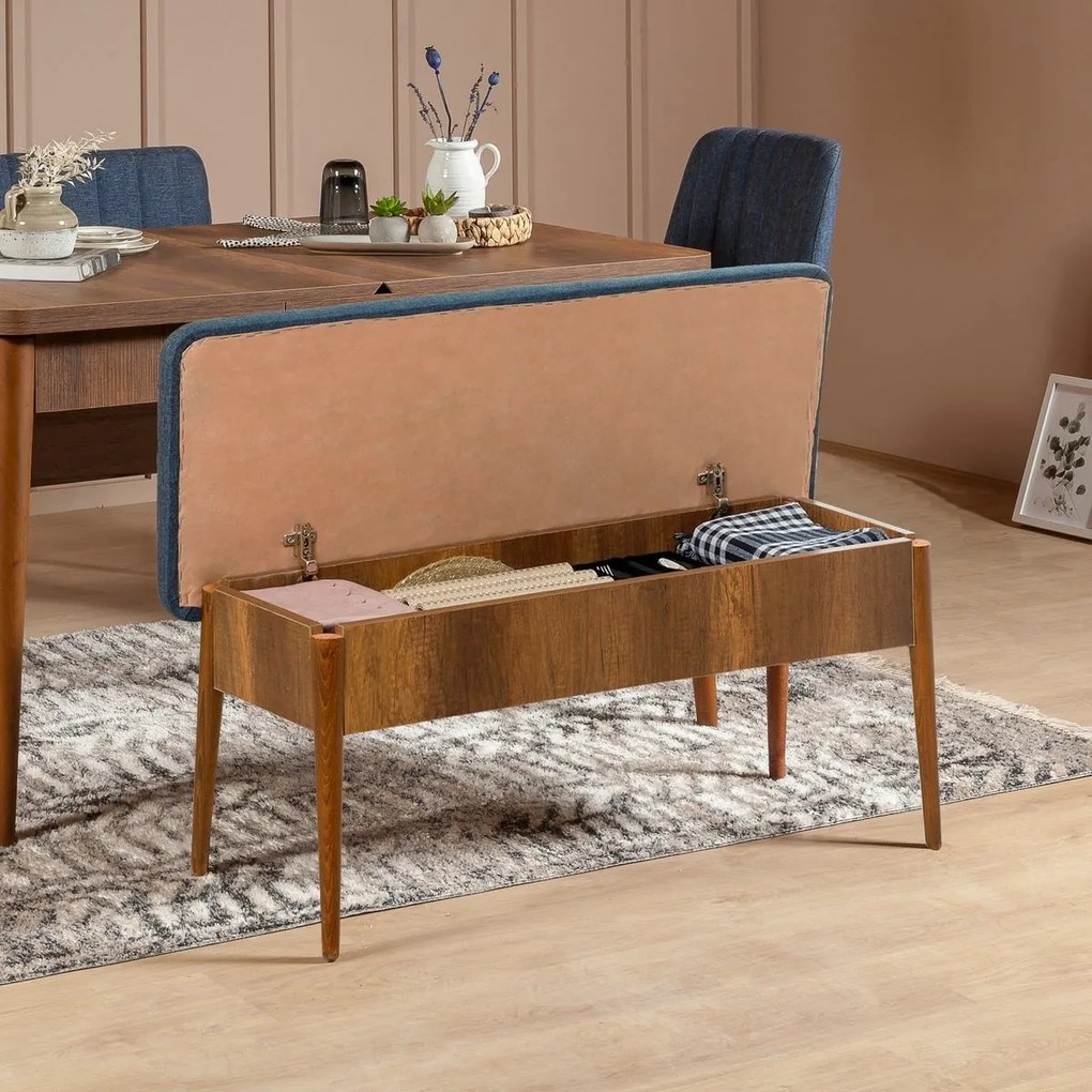 Vina Dark Blue and Walnut pad