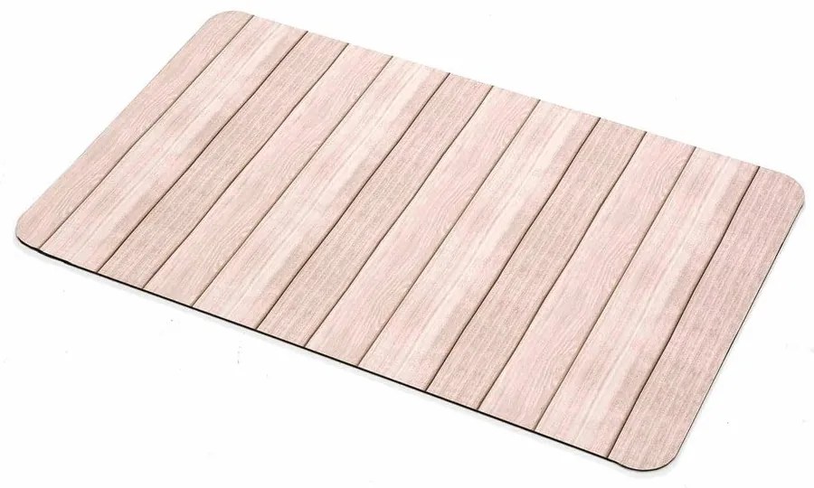 Barna gumi fürdőszobai kilépő 50x80 cm Calista – douceur d'intérieur