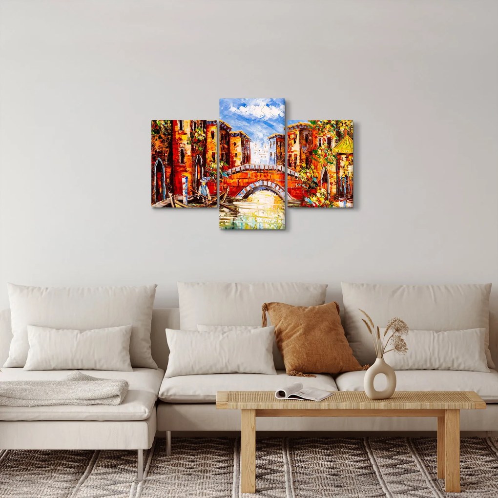 Kép - Olajfestmény a városról III. (90x60 cm)