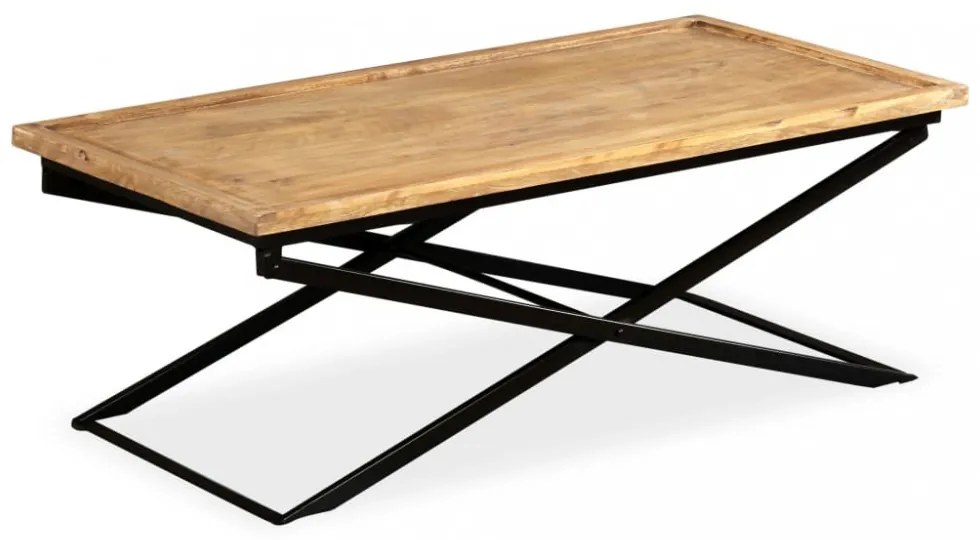 tömör mangófa dohányzóasztal 110 x 55 x 42 cm