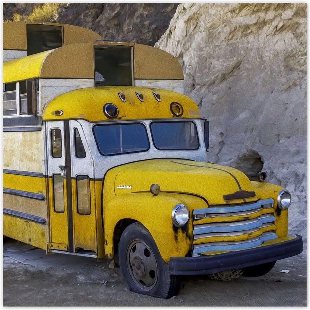 Poszterek 100x100 Amerikai munkakocsi