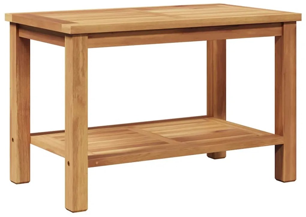 Dohányzóasztal Barna 70 x 40 x 45 cm Tömör tíkfa