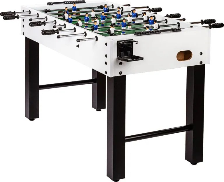 GamesPlanet® Csocsóasztal GLASGOW Fehér 121 x 101 cm