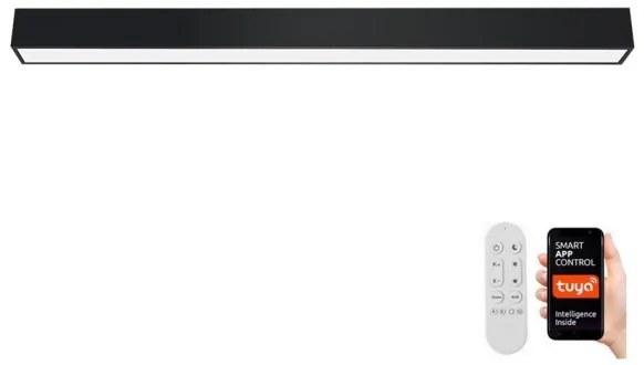 Immax NEO 07256L - LED Dimmelhető lámpa LUNGO 38W/230V Wi-Fi Tuya fekete + távirányító