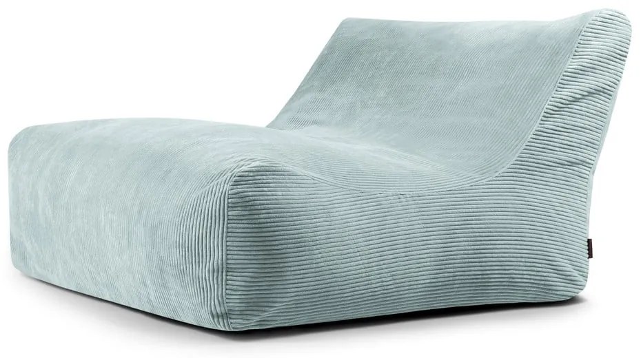 Mentazöld kordbársony babzsákfotel Sofa Lounge – SLOWDOWN
