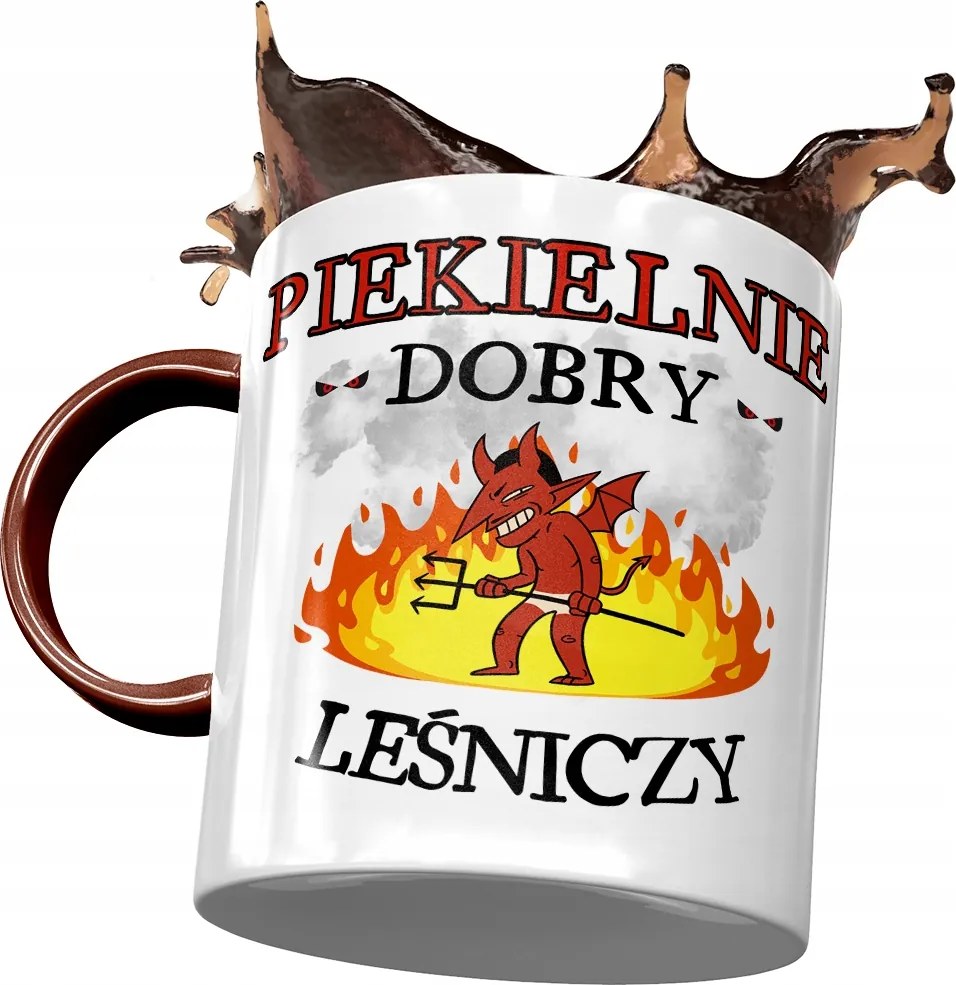 Bordó Bögre Erdésznek Pokolian Jó Nyomtatott Fotóval