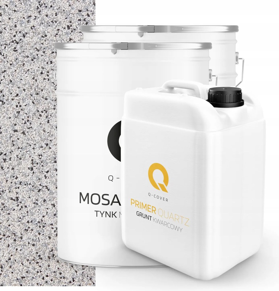 Mozaikvakolat Szürke Világos M31 Műgyanta Kültéri 2x 25KG Talaj 13m2