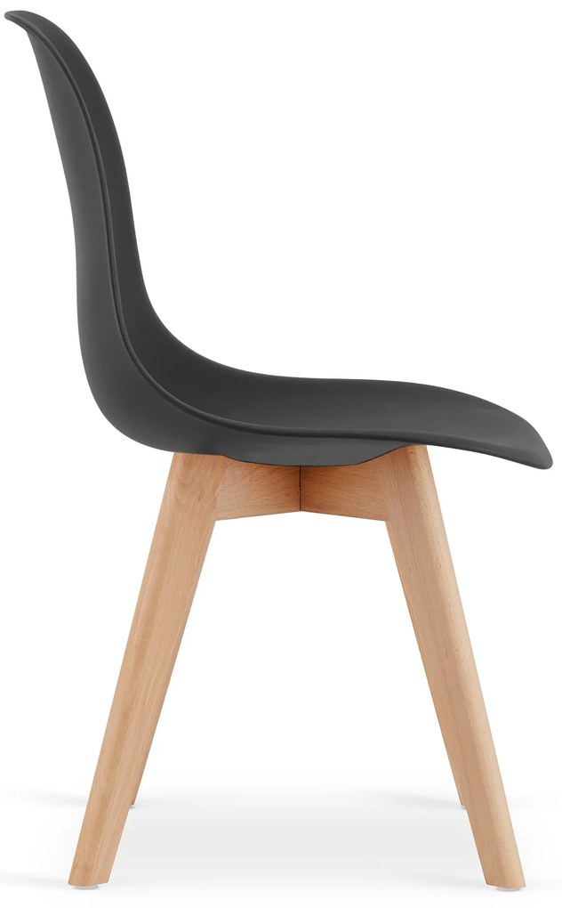 Fekete KITO szék bükkfa lábakkal