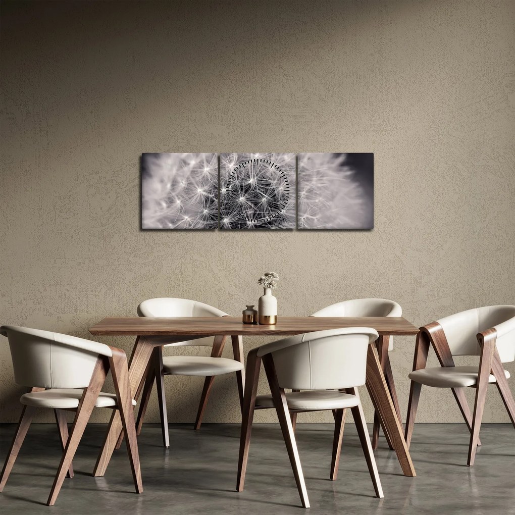 Pitypang képe (órával) (90x30 cm)