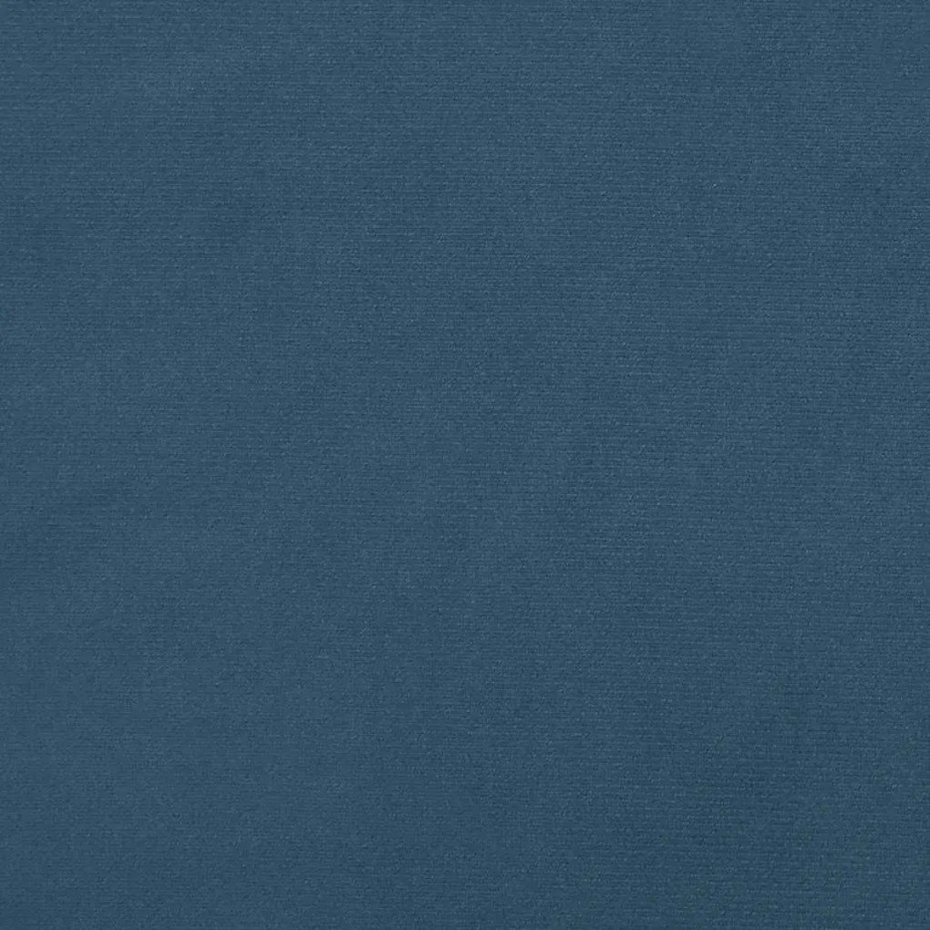 sötétkék bársony zsebrugós ágymatrac 90x220x20 cm