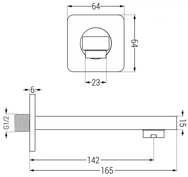 Mexen Cube DR02 rejtett fürdőkád és zuhanygarnitúra fejzuhannyal 30x30 cm (7in1), rózsaszín arany, 77503DR0230-60