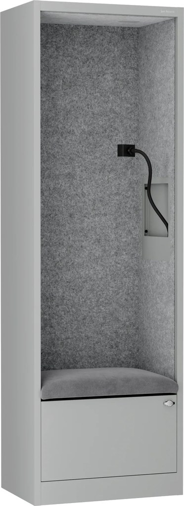 Sally 600mm korpus Szary - siedzisko Szary