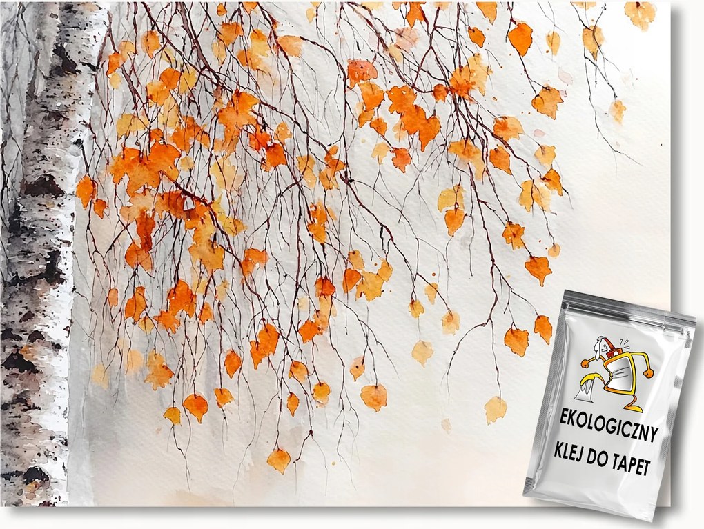 Fotótapéta Flizelina Természet Nyírfa Ősz 300x210 ragasztó