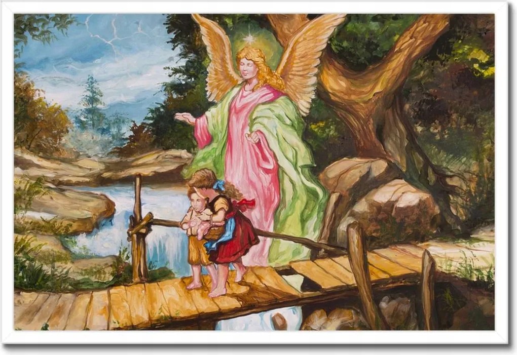 Poszter keretben 60x40 Őrangyal ajándék